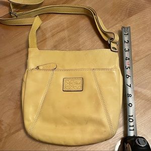 Yellow FOSSIL Crossbody Purse